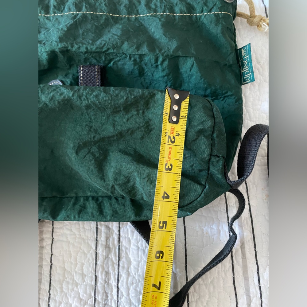 Kipling Drawstring Mini Backpack Green Nylon - image 7